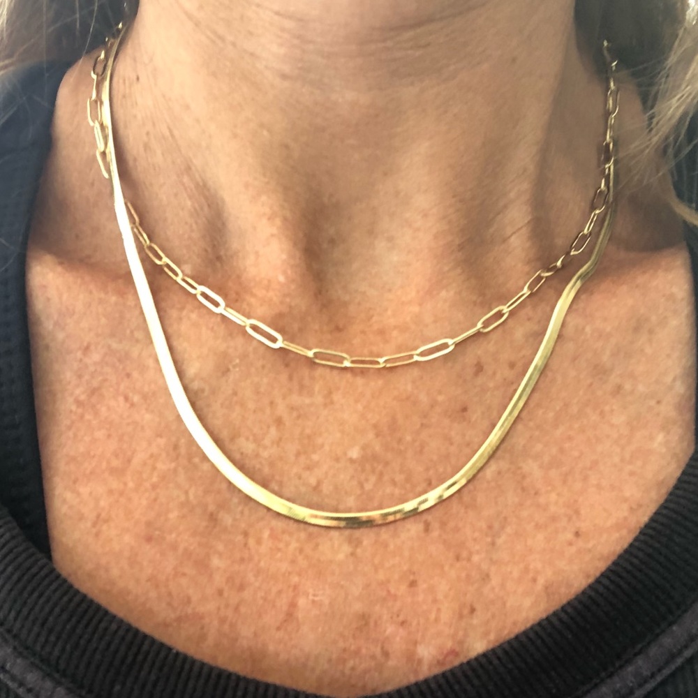 Double layer necklace